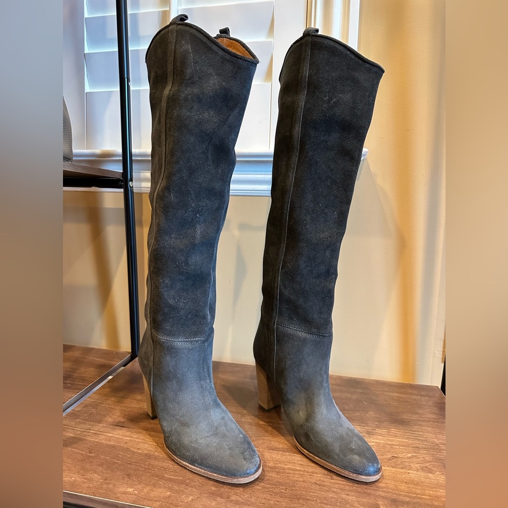 NIB ISABEL MARANT DELPHIA FADED BLACK BOOT, Sz 39
